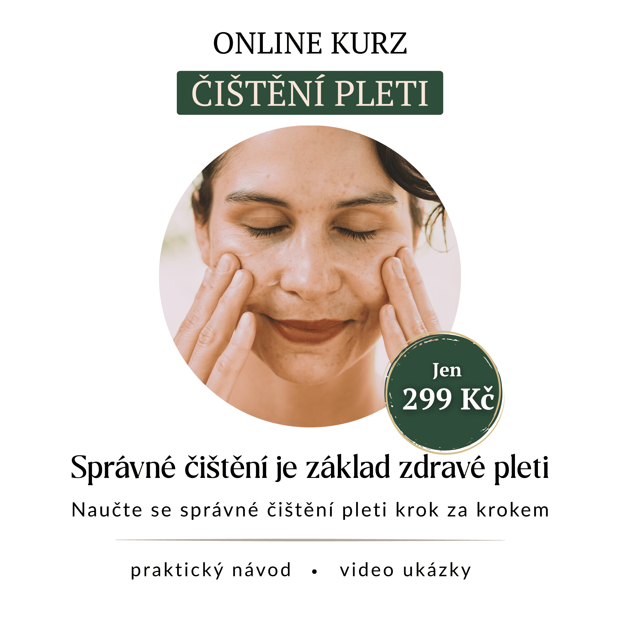 Online kurz čištění pleti